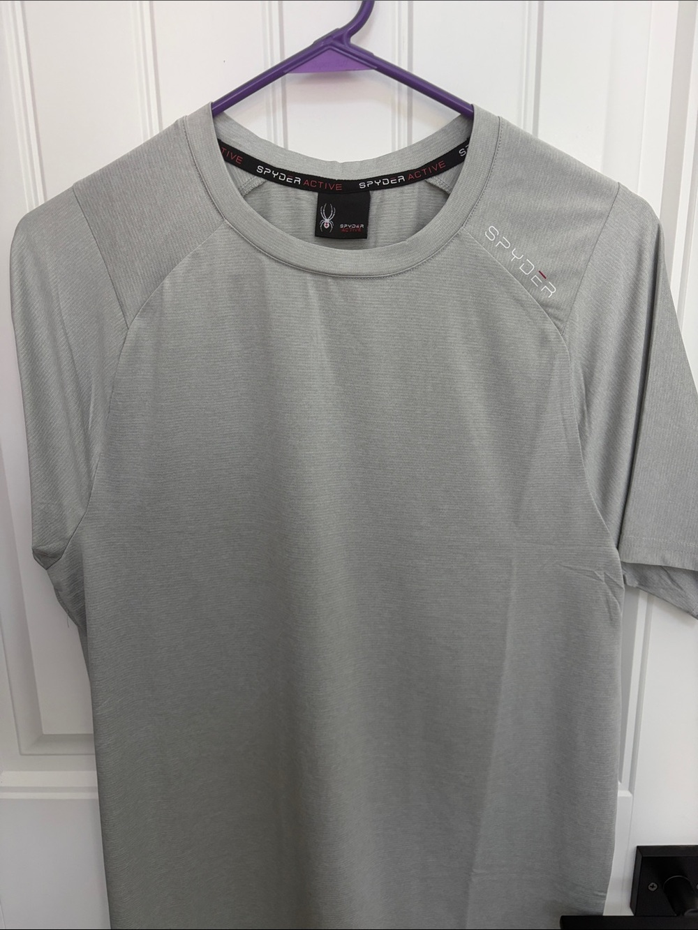 Spyder Men’s Light Gray Short Sleeve Performance Tee